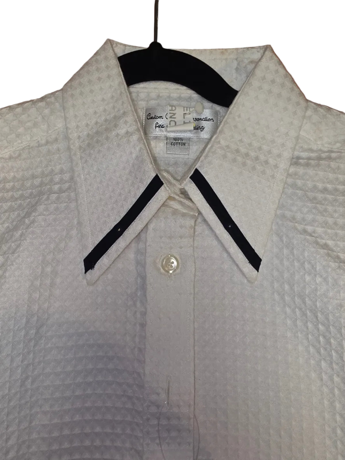 CCC, White Shirt with Navy Accents