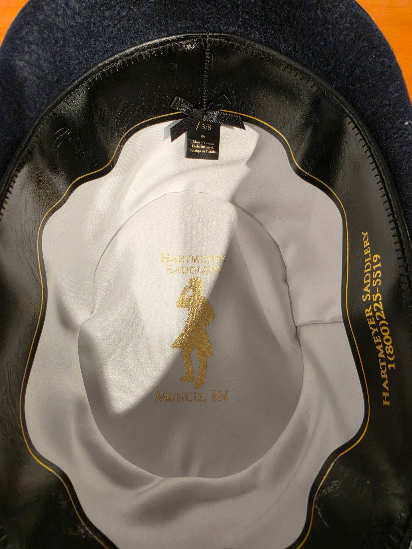 New, Hartmeyer Navy 7 3/8 Derby