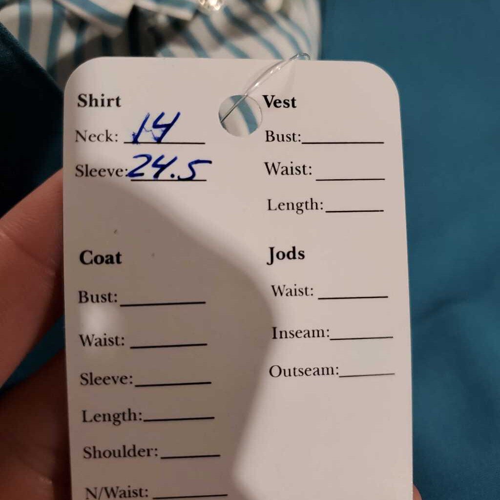 Carl Meyers Teal Striped Shirt