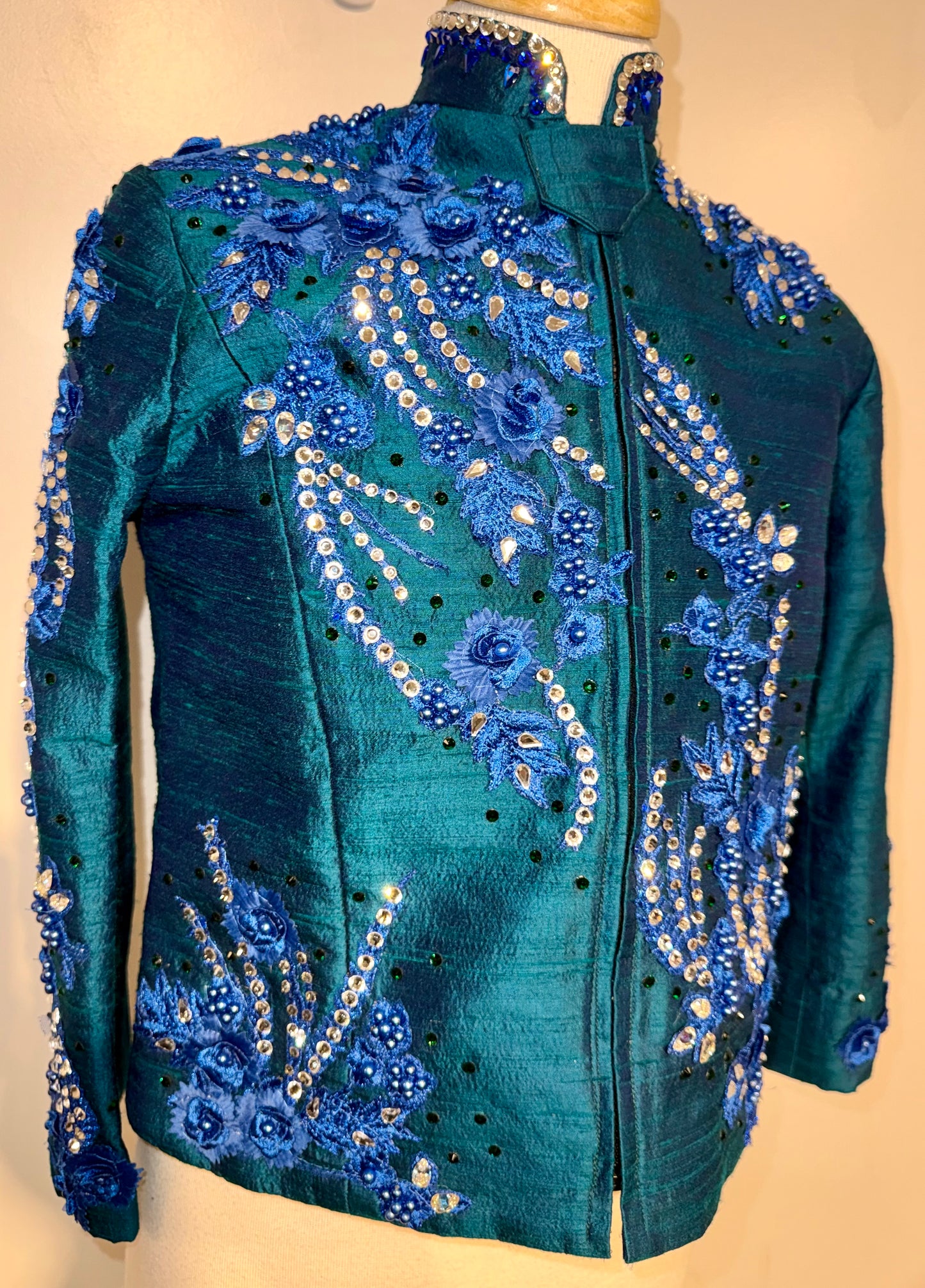 Custom, Teal Western Set