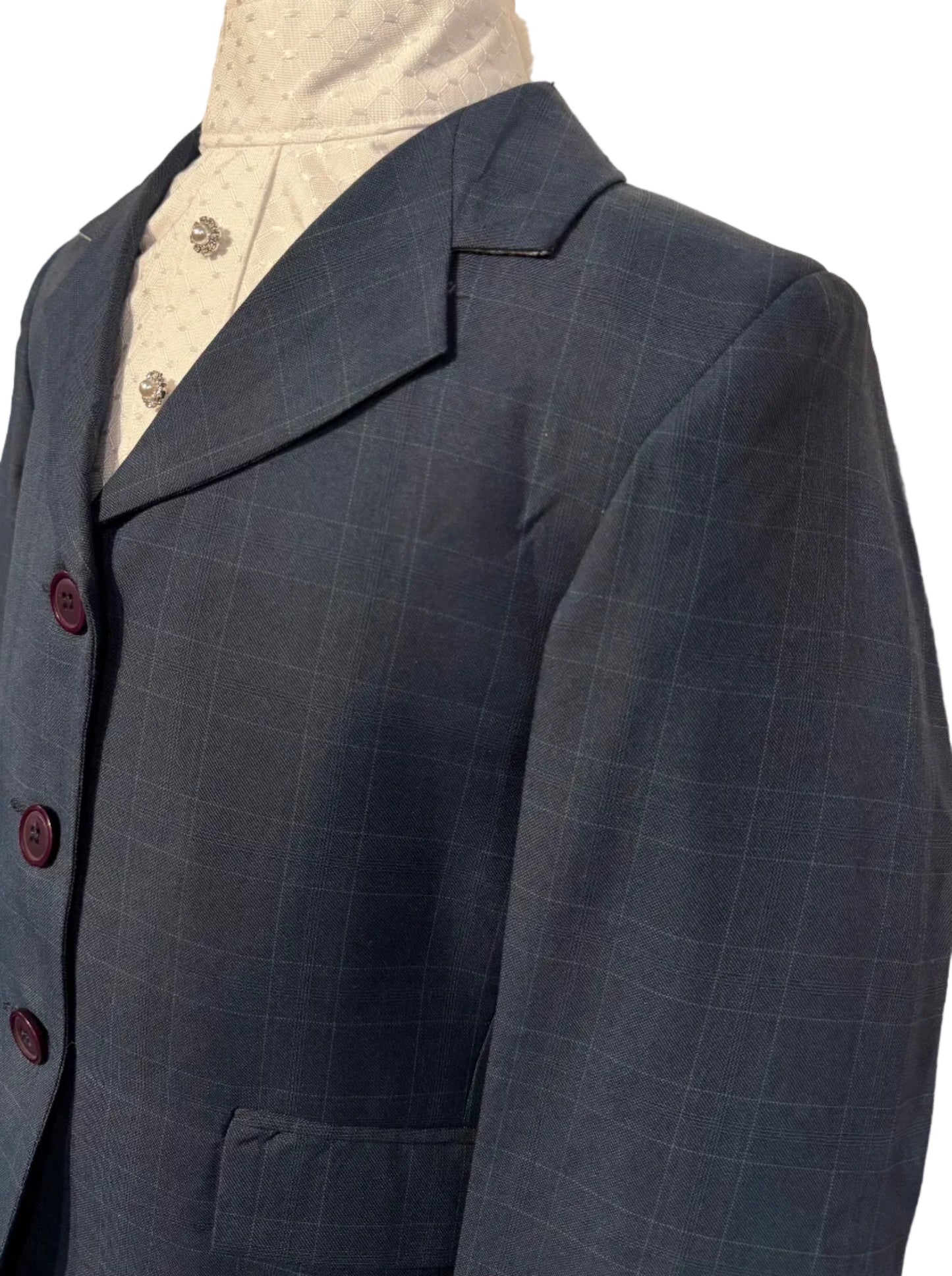 New, Tuffrider Blue Kids 12 Hunt Coat