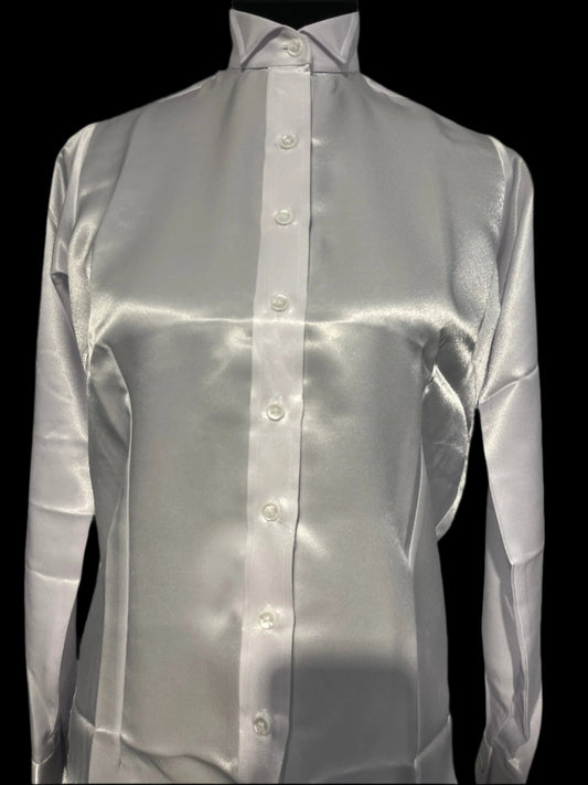 New MTC Satin White Formal Shirt