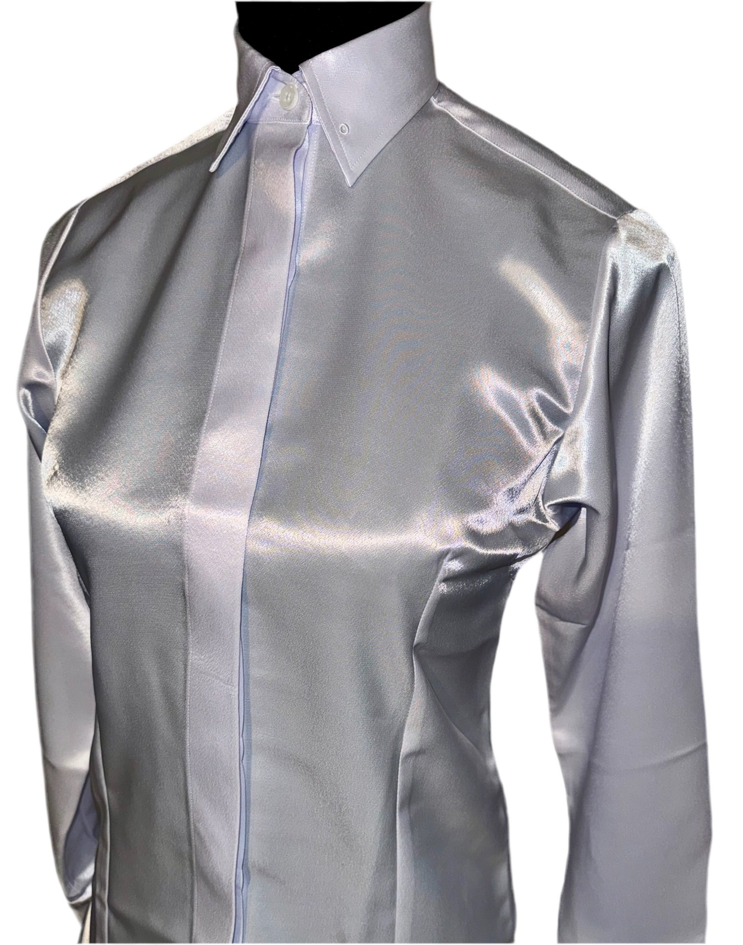 Ellie May, Ladies White Satin Shirt