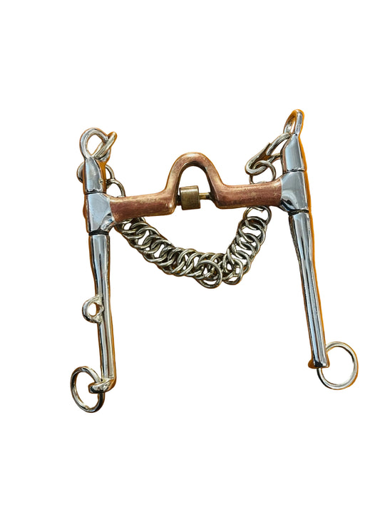 Copper Curb Bit with Interchangeable Mouth Piece