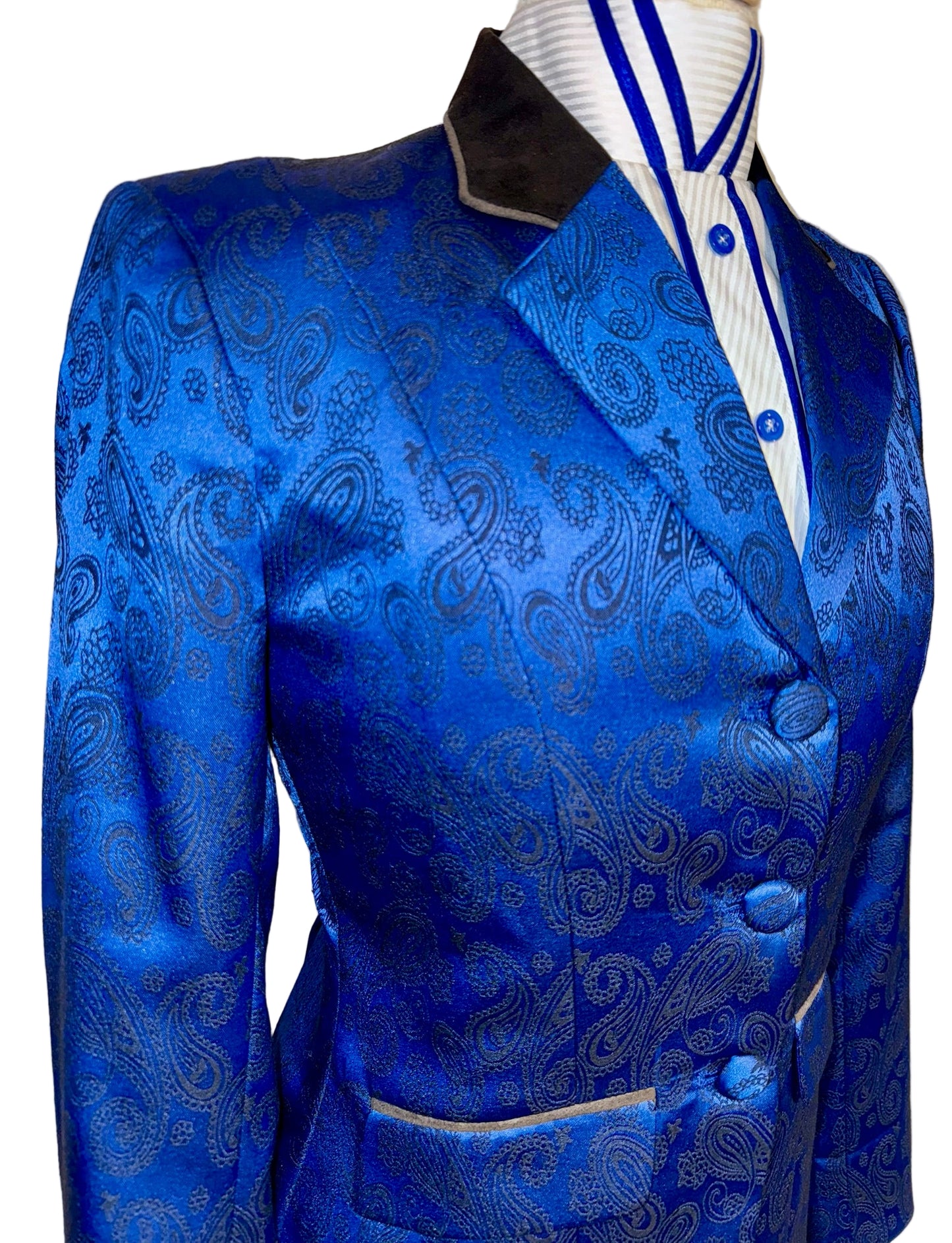 New MTC, Royal Blue Paisley Hunt Coat