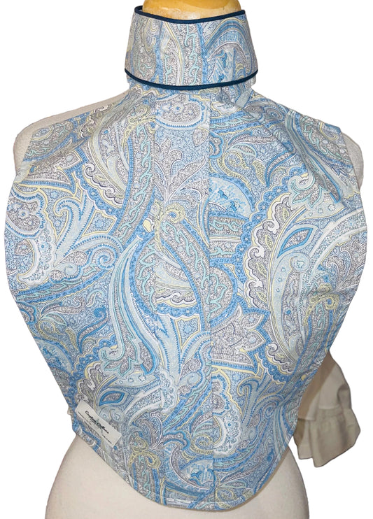 Custom Collars, Blue Paisley Dickie