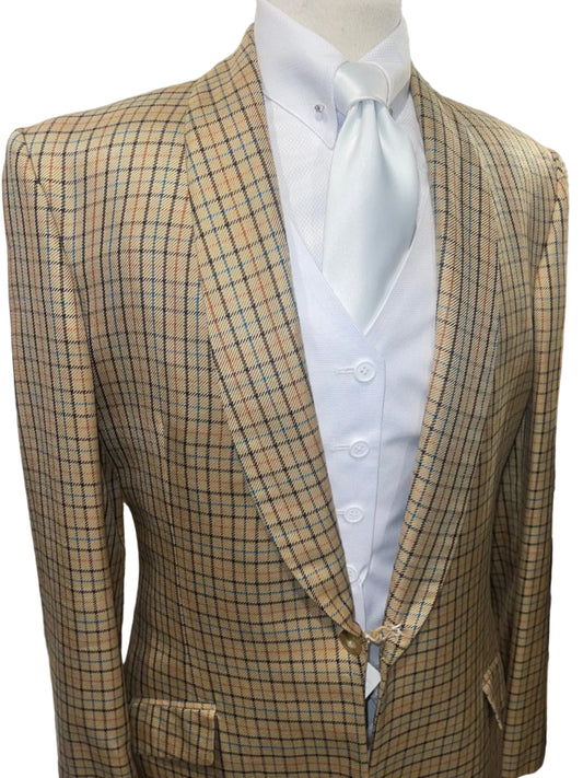 Hawkewood, Custom Gold Plaid Daycoat