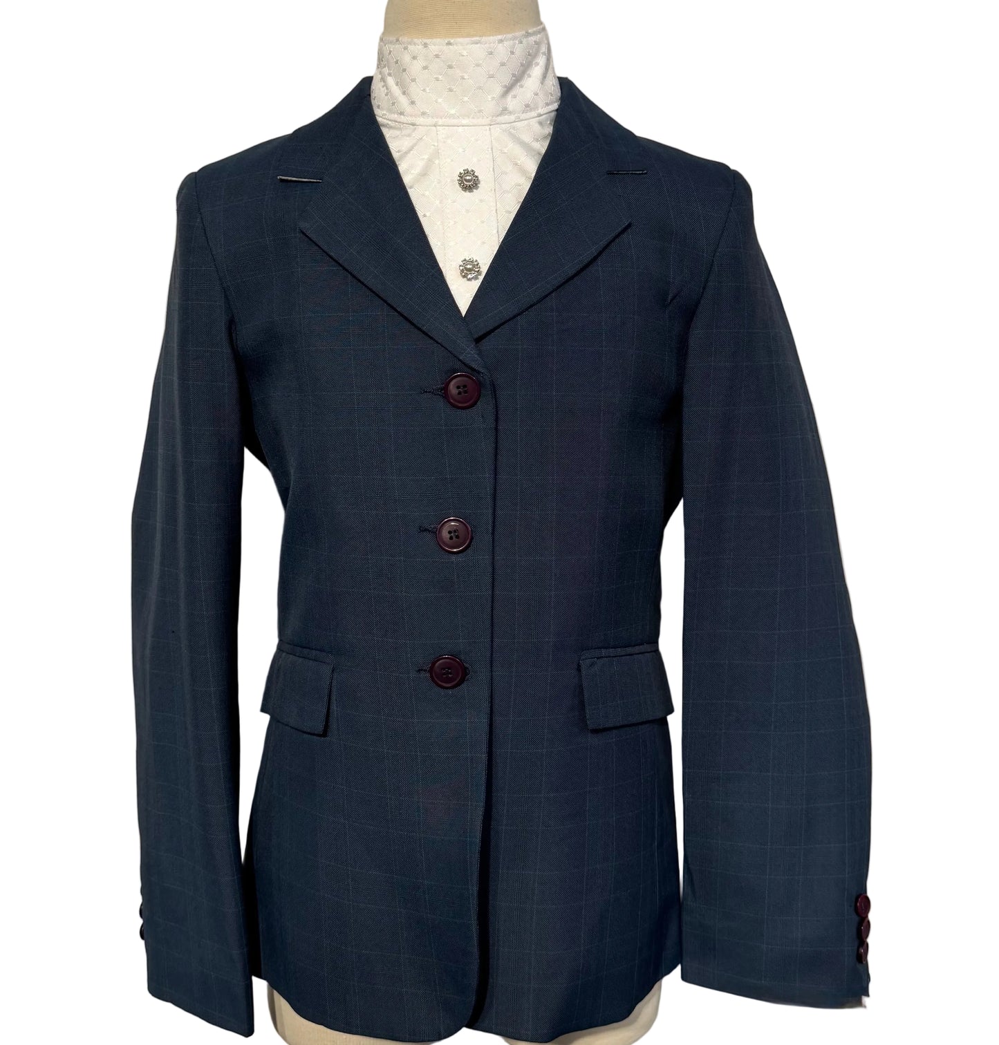 New, Tuffrider Blue Kids 12 Hunt Coat