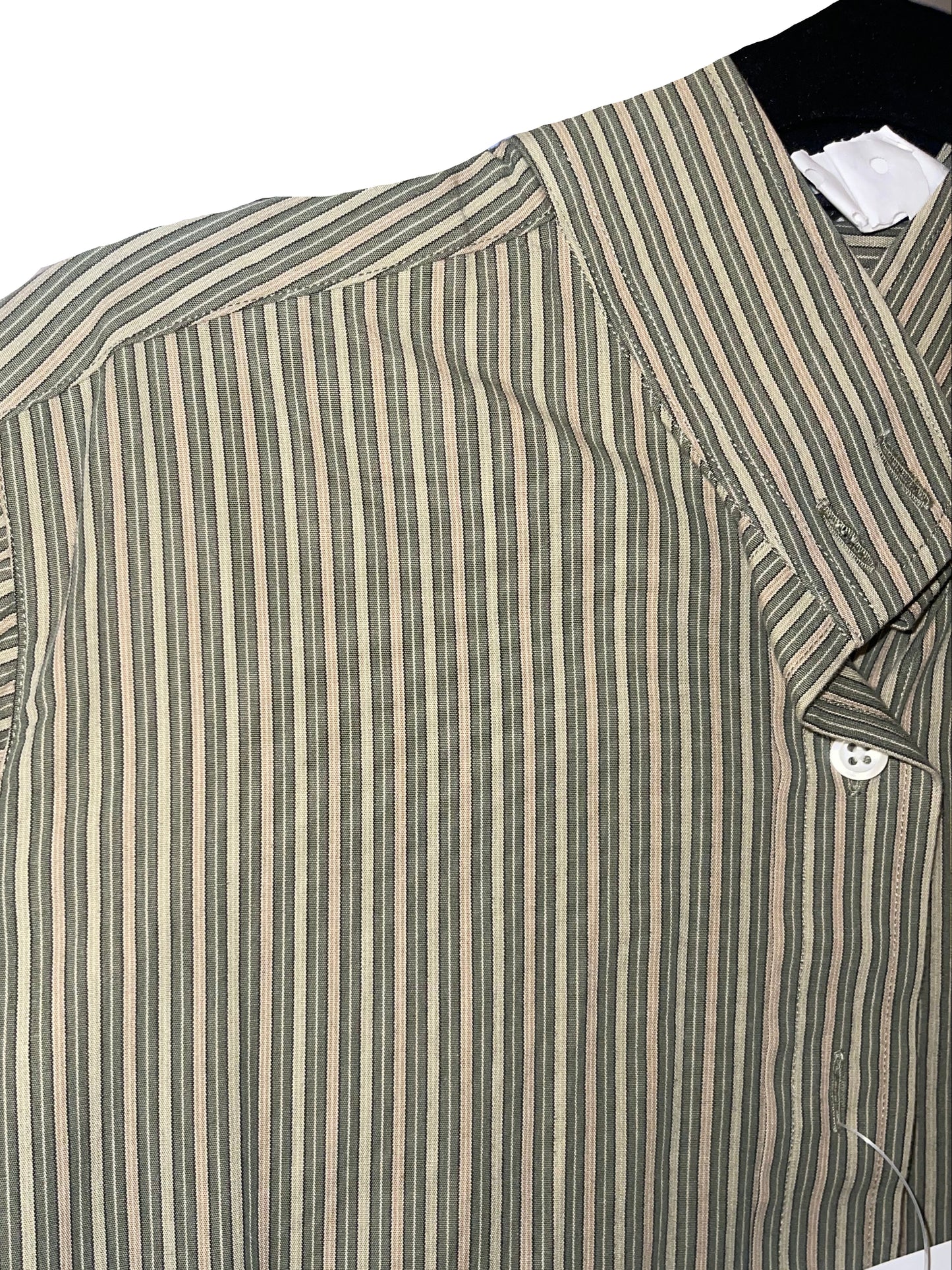 Essex, Dark Green Striped Child 14 Hunt Shirt
