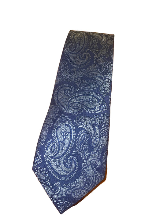 Blue Paisley Tie
