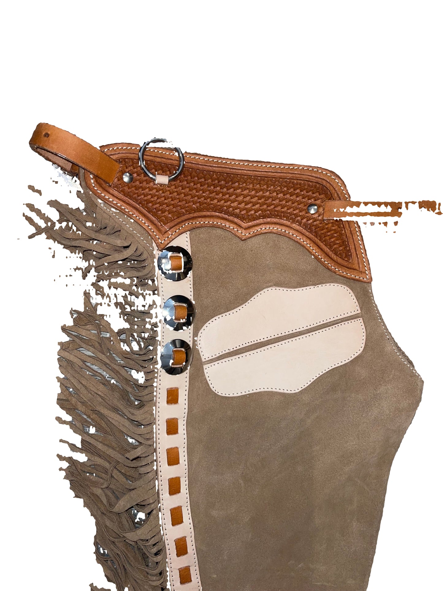 Custom, Ornate Tan Chaps