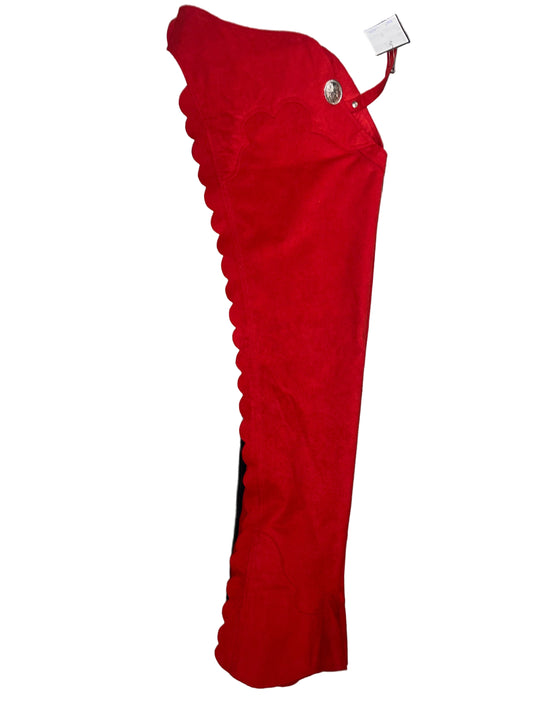 Custom, Bright Red Ladies Chaps
