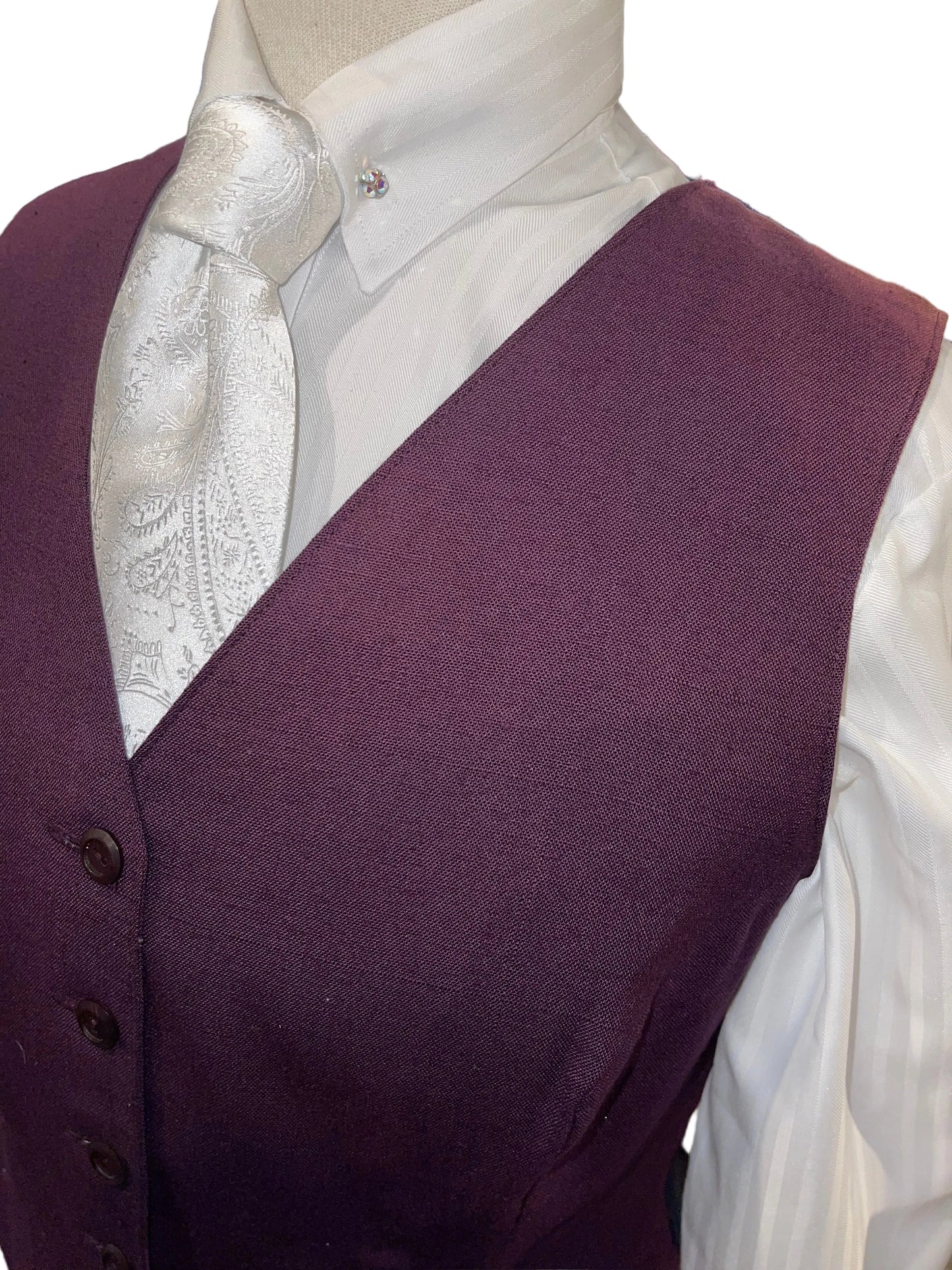 Maroon, Ladies Poly Vest