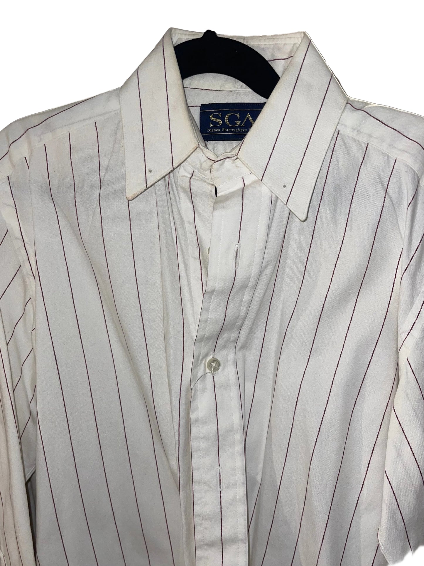 SGA, White With Red Stripe Girls Shirt