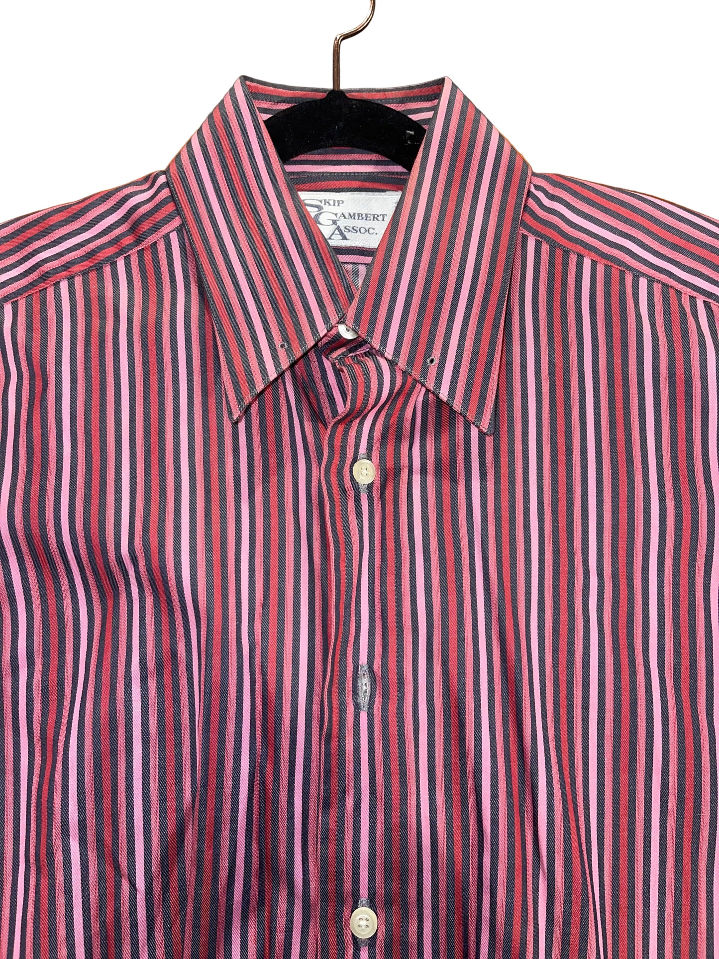 SGA, Black and Pink Stripe Shirt