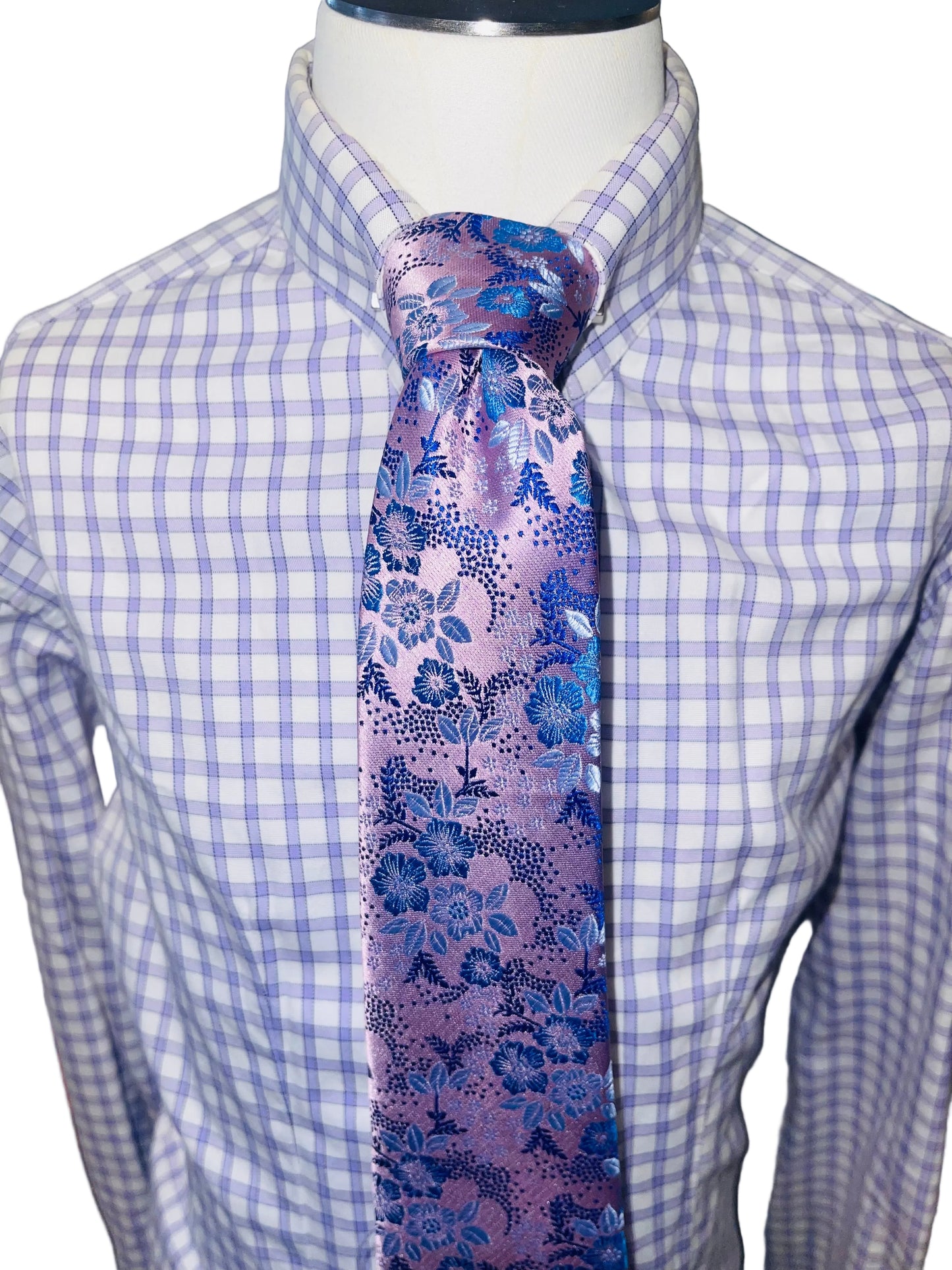 Purple Floral Tie