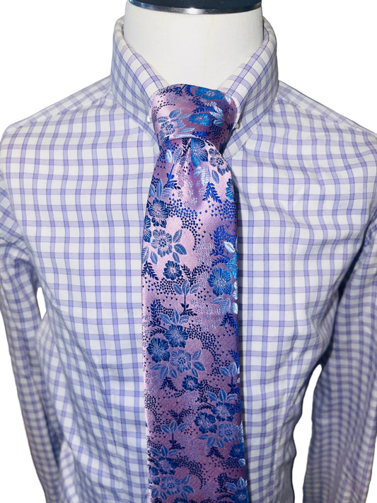 Purple Floral Tie