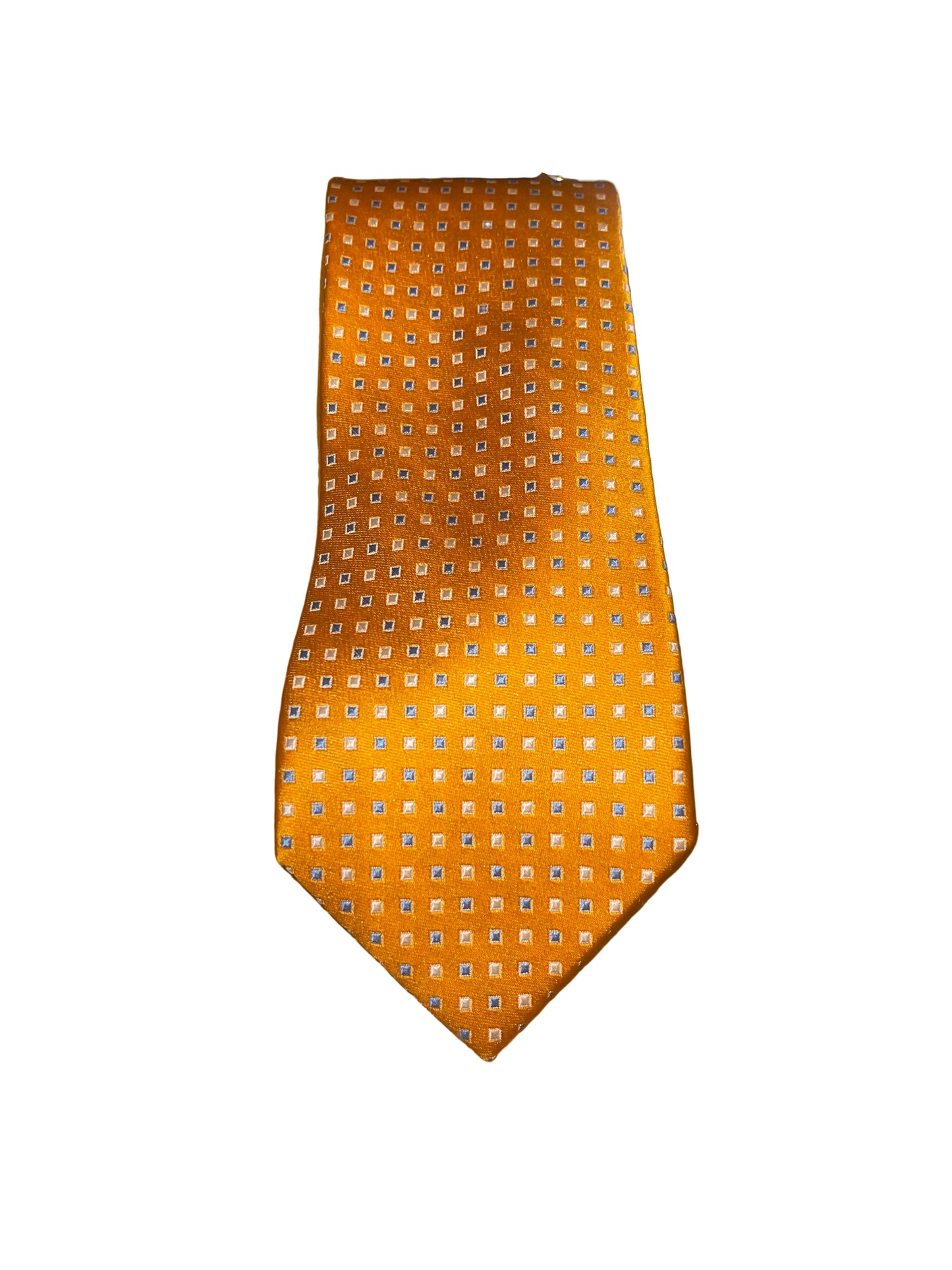 Orange and Blue Silk Tie
