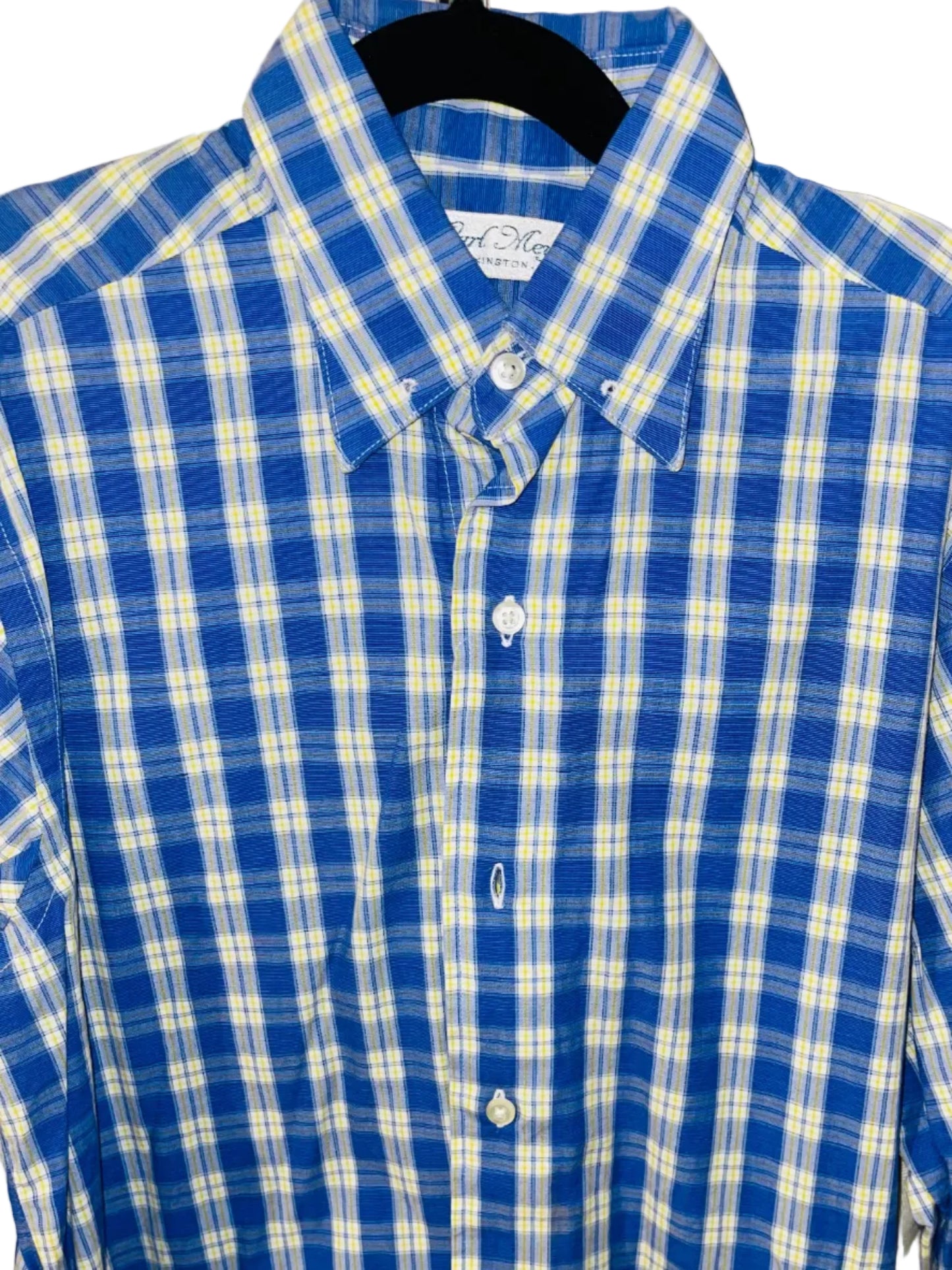 Carl Meyers, Blue with Yellow Plaid Shirt