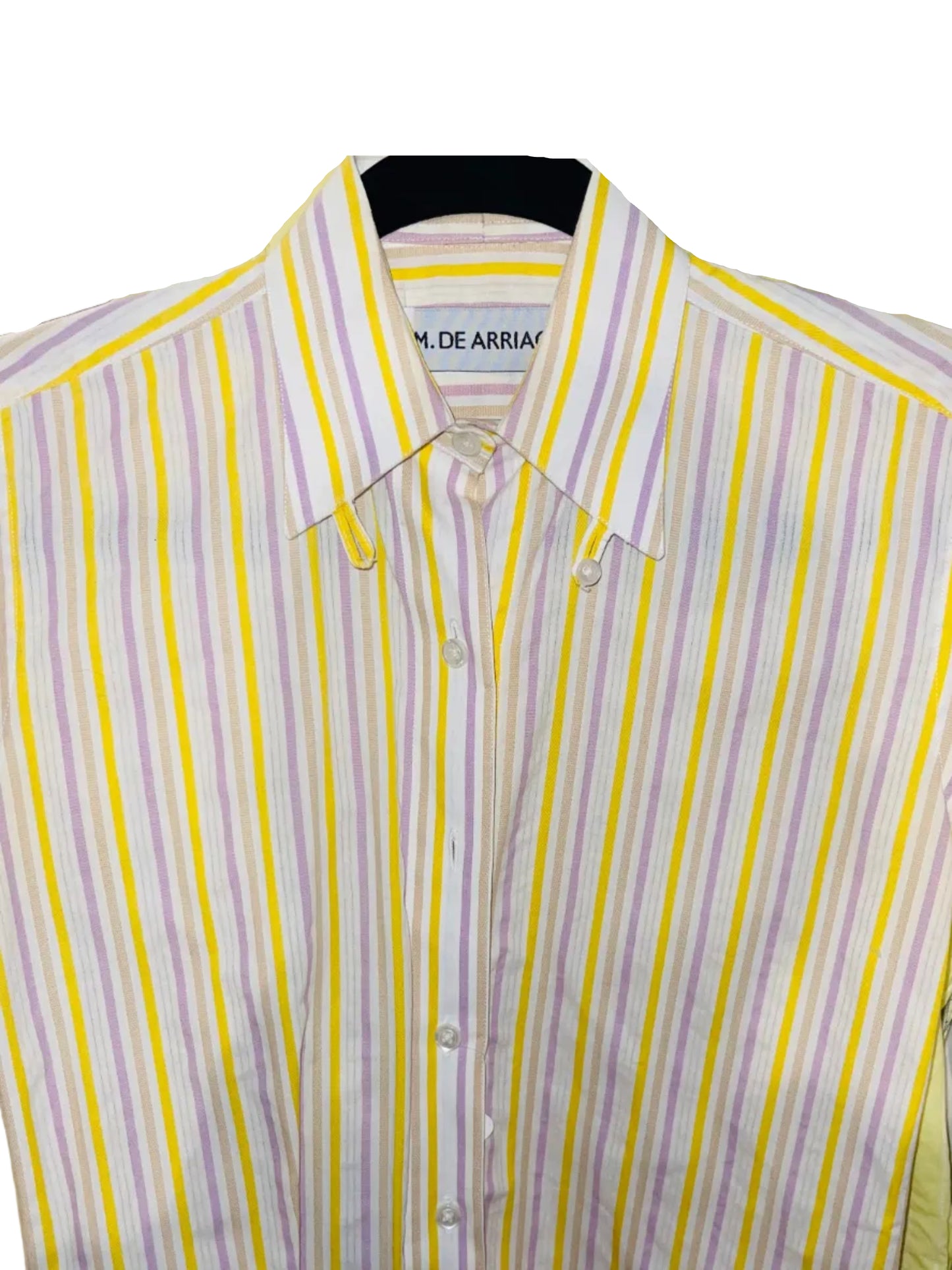 Marsha De Arriaga, Yellow And Purple Stripe Shirt