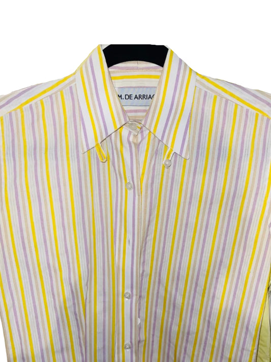 Marsha De Arriaga, Yellow And Purple Stripe Shirt