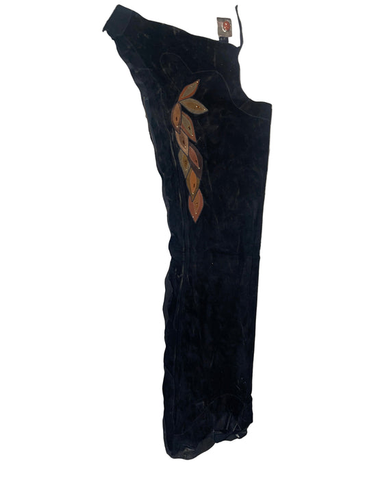 Marsha De Arriaga, Black Chaps With Embroidery