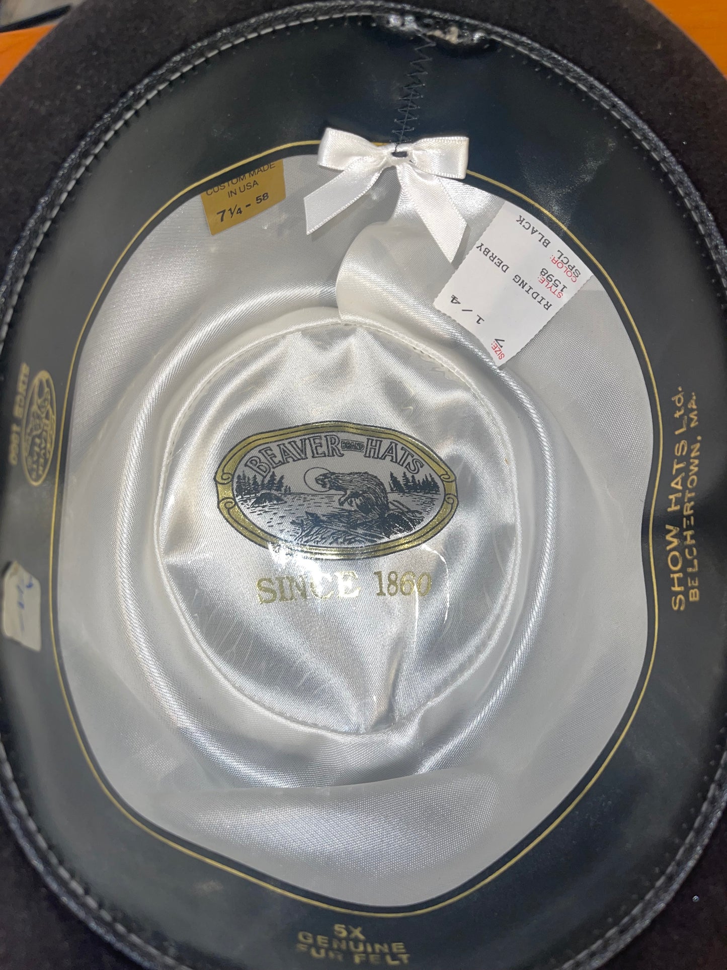 Beaver Black Derby 7 1/4
