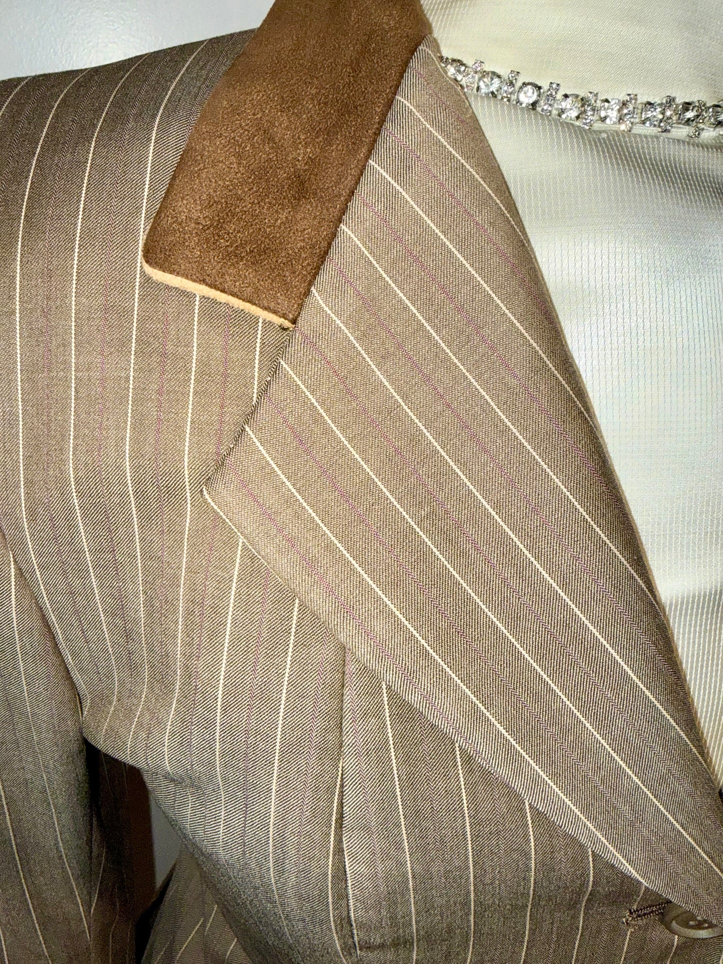 Marsha De Arriaga, Custom Beige Hunt Coat