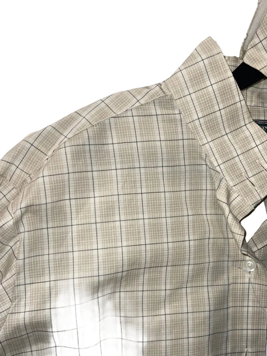 Beacon Hill, Olive Windowpane 38 Hunt Shirt