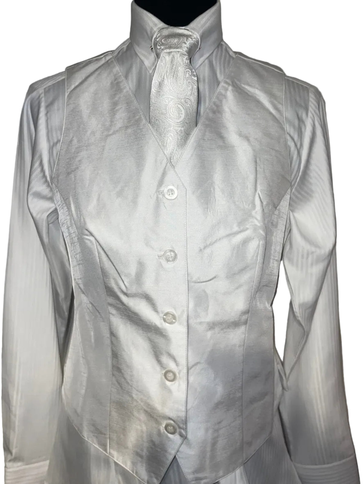 New, DK Ride White Silk Vest