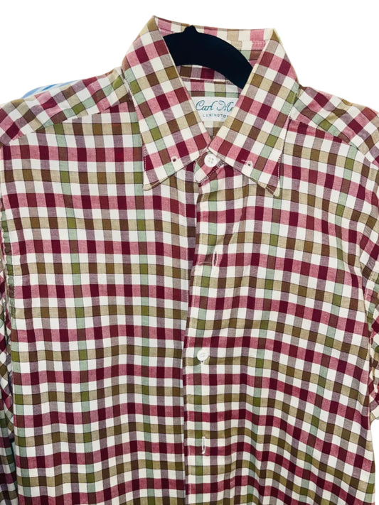Carl Meyers, Red and Green Plaid Shirt