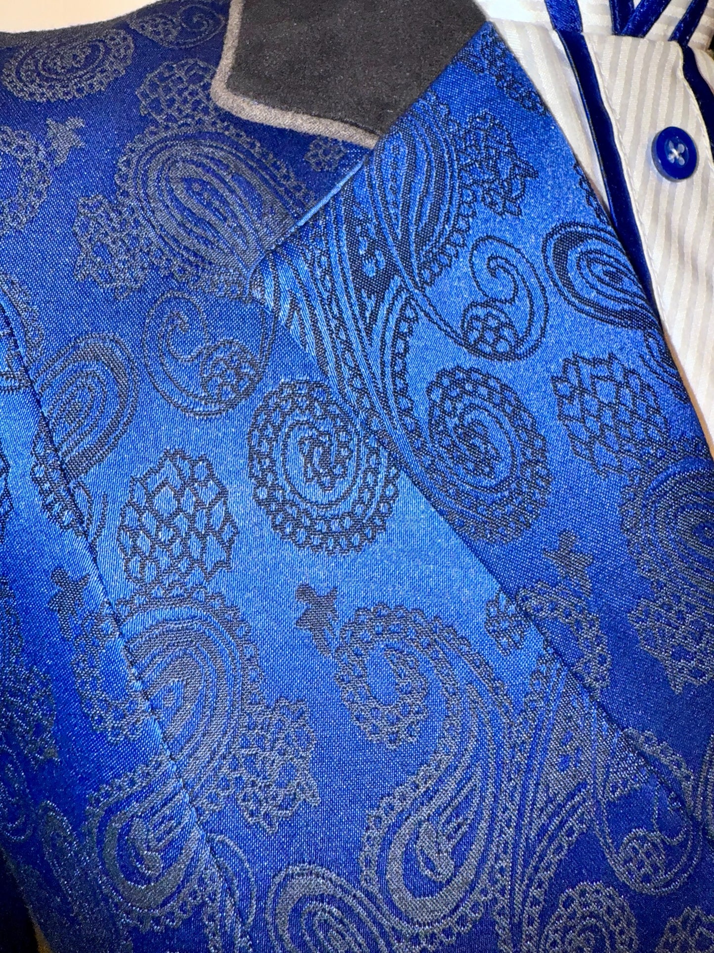 New MTC, Royal Blue Paisley Hunt Coat