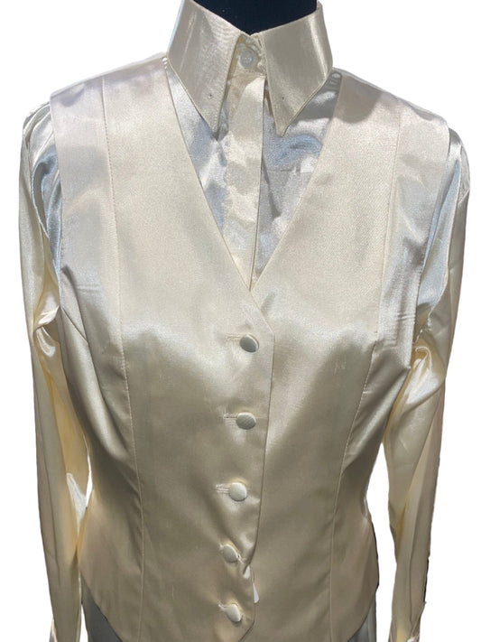 New, MTC Cream Silk Vest