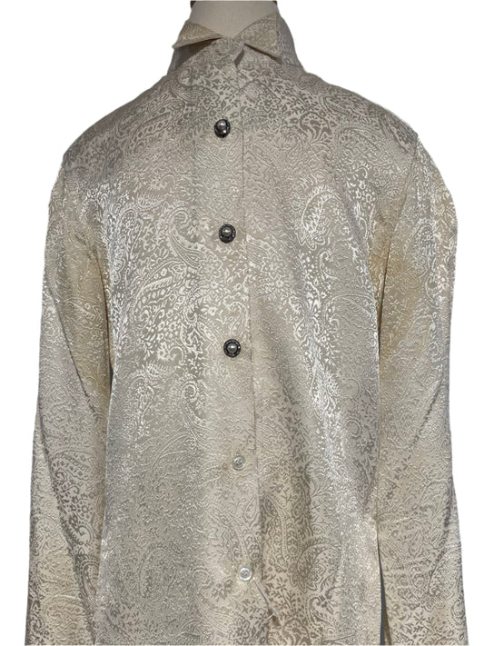 Becker Brother Silk Cream Formal Shirt