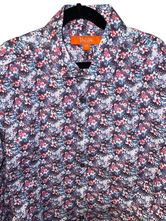 Ladies, Blue and Pink Floral Shirt