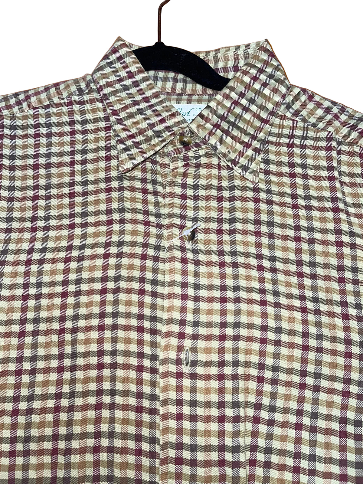 Carl Meyers, Olive Plaid Shirt