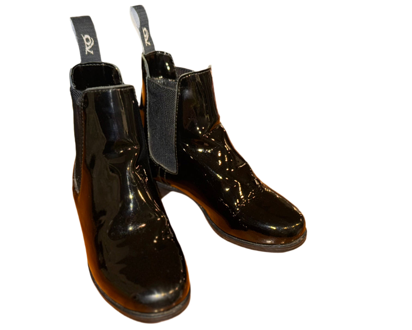 Used, Ov, Ladies 7, Navy Patent Boots