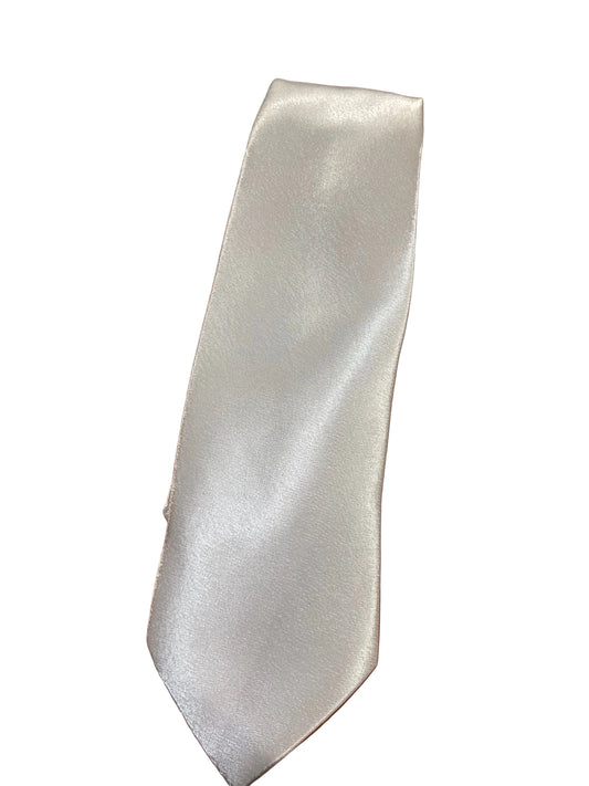 White Silk Tie
