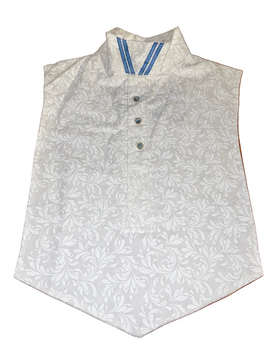 White and Blue Dickie