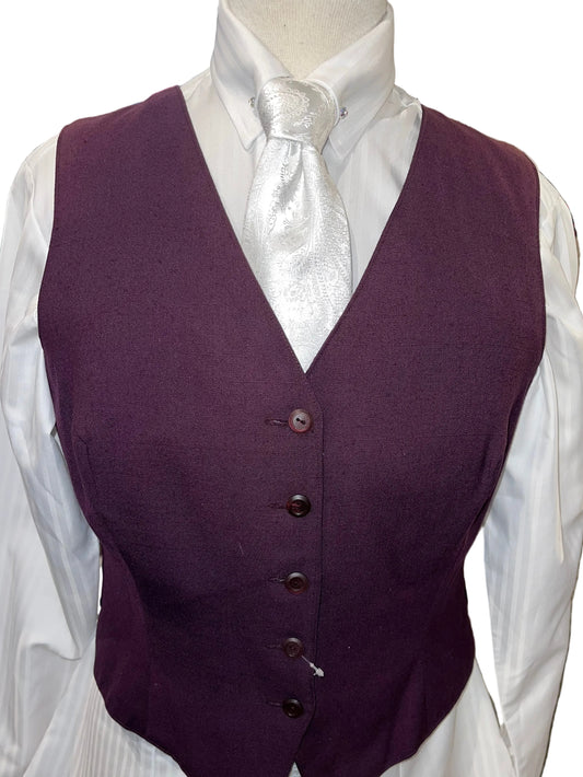 Maroon, Ladies Poly Vest