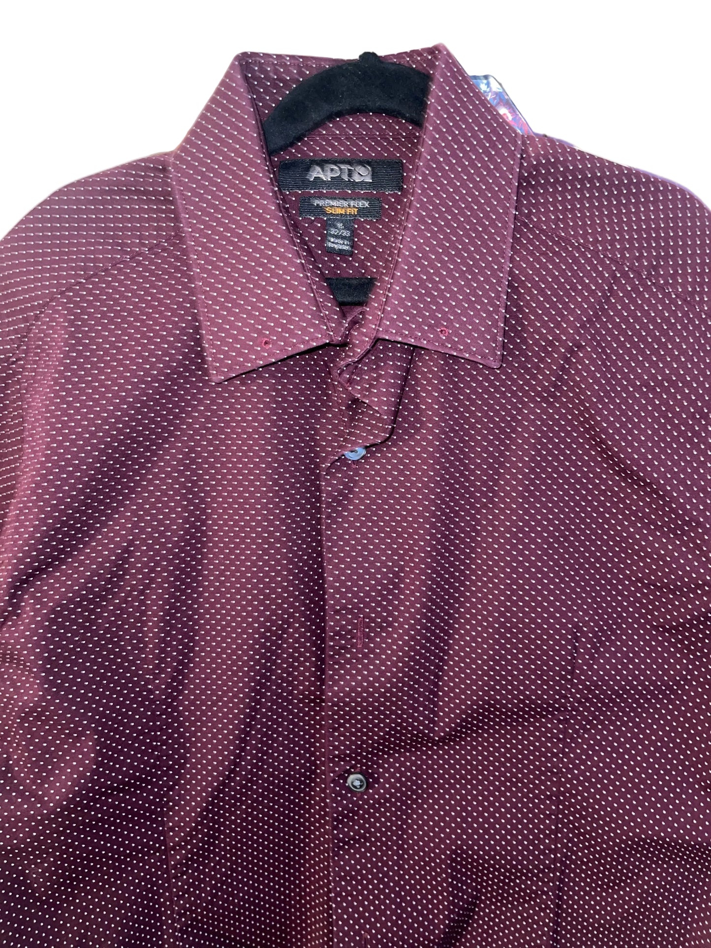Ladies, Plum Polka Dot Shirt