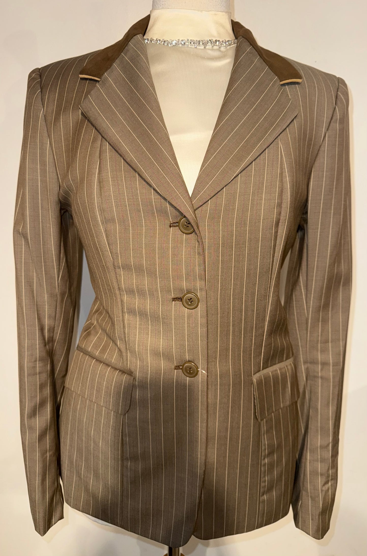 Marsha De Arriaga, Custom Beige Hunt Coat