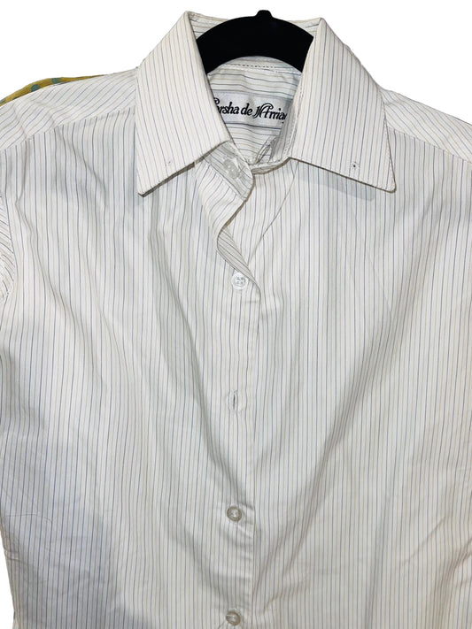 Marsha De Arriaga, White Stripe Shirt