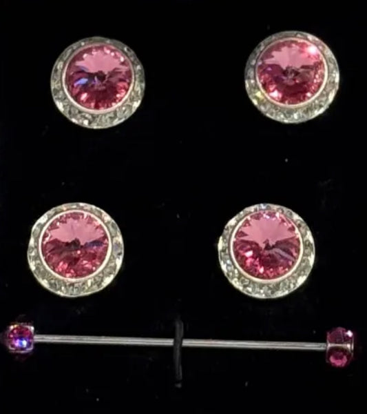 New, Five Piece Crystal Magnet Set