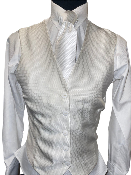 Custom, White Ladies Show Vest