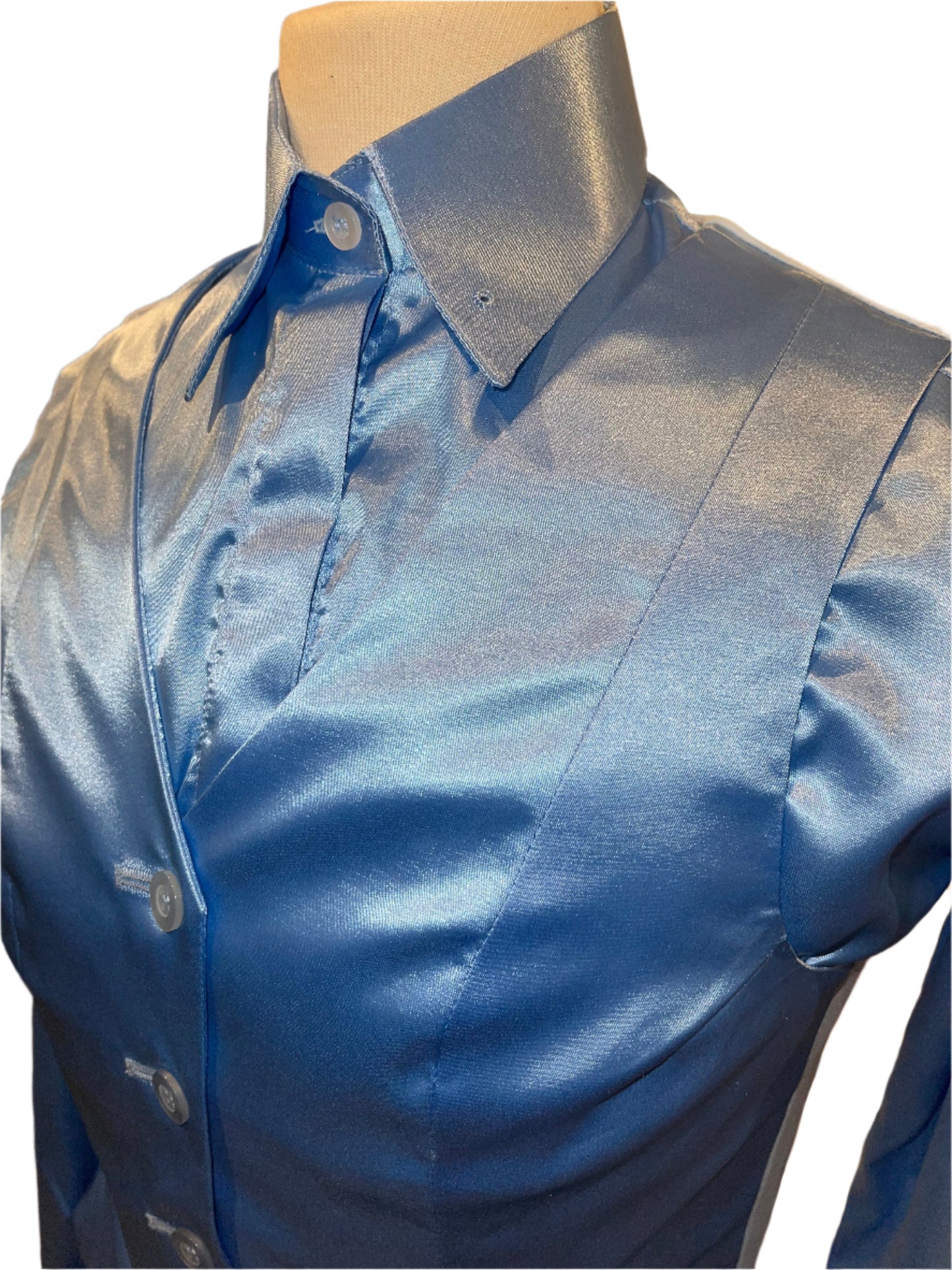 New. MTC, Light Blue Silk Vest