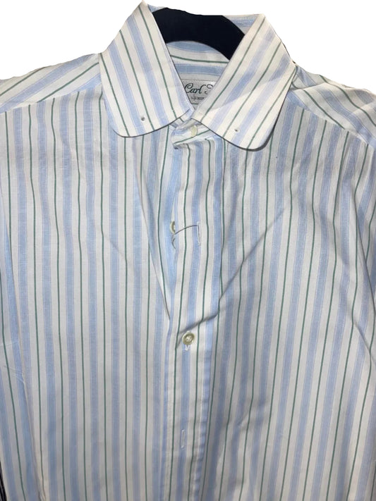 Carl Meyers, Blue and Green Stripe Shirt