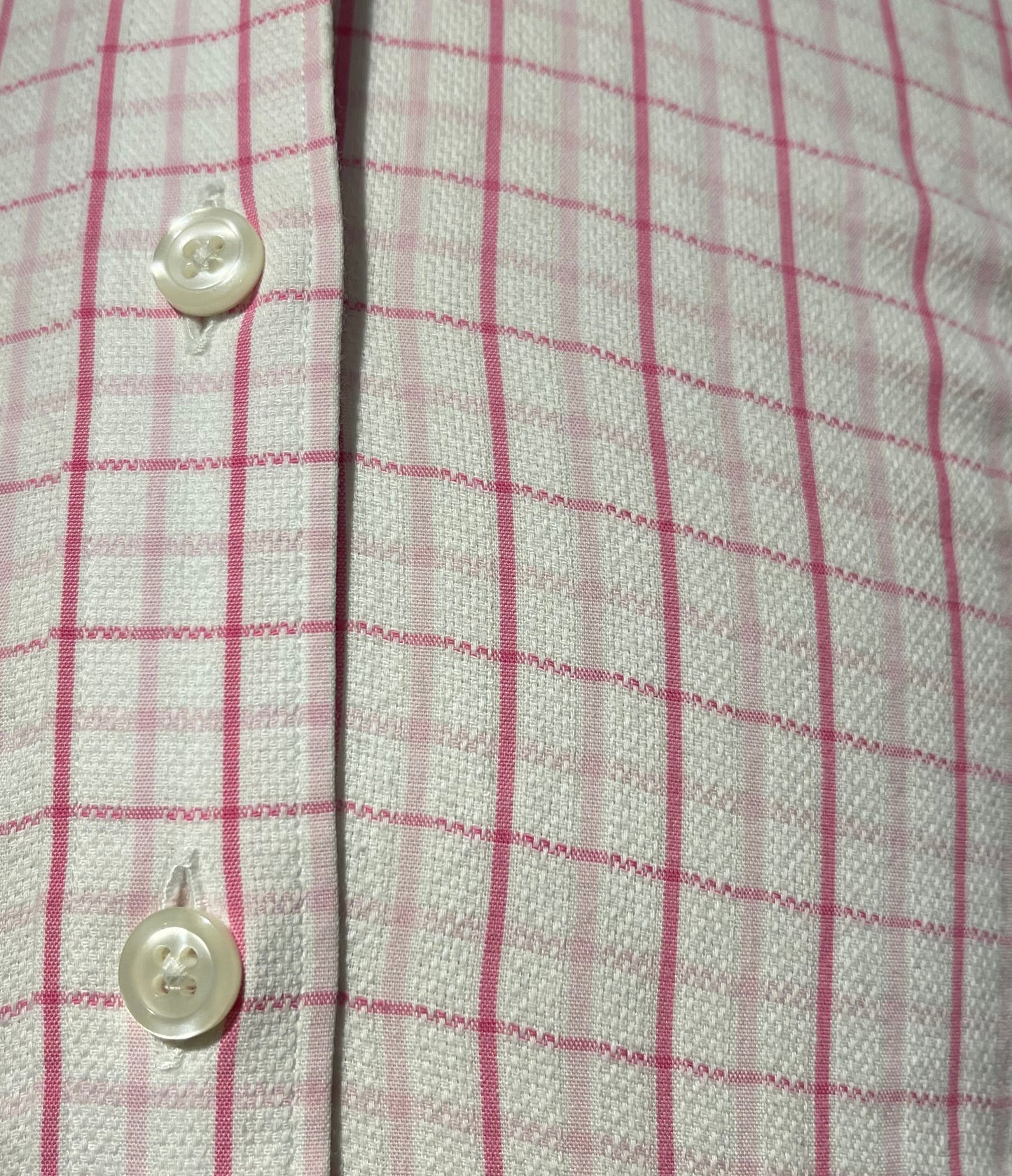 Pink White Plaid Shirt