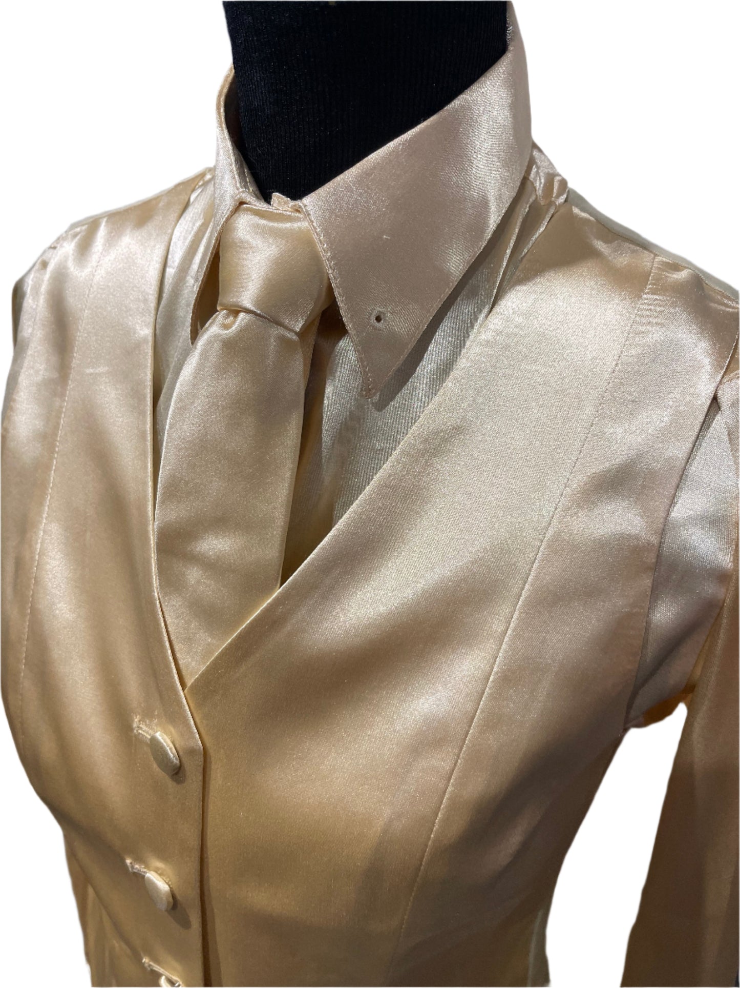 New, MTC Cream Silk Vest