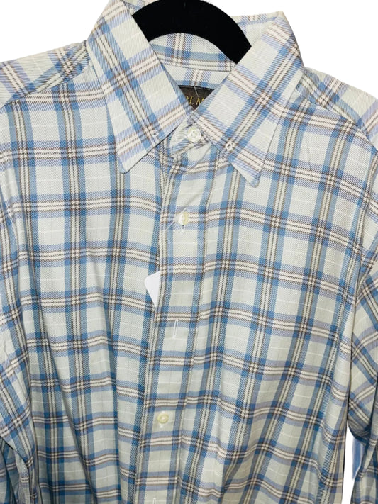 Carl Meyers, Sage and Blue Plaid Shirt
